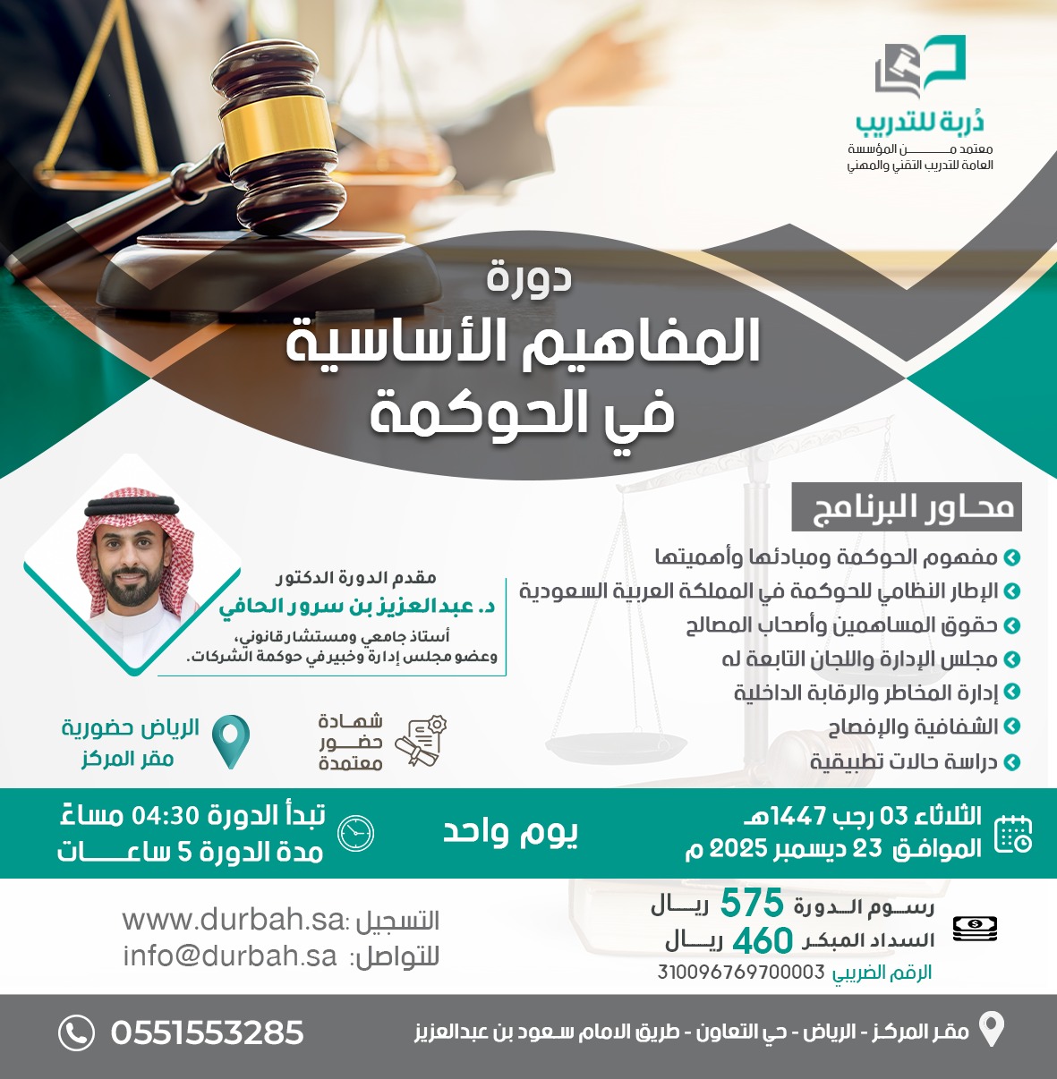 المفاهيم الأساسية في الحوكمة